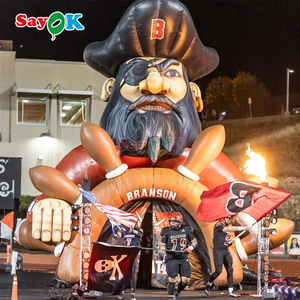 Sayok Tùy Chỉnh Inflatable Cướp Biển Linh Vật Đường Hầm Inflatable Bóng Đá Đường Hầm Cho Các Đội - Product Image 1
