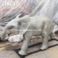 Figurines d'animaux 3D grandeur nature en fibre de verre