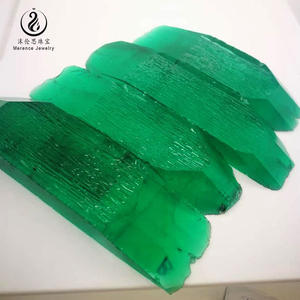 Merence, materia prima verde sin cortar de alta calidad, laboratorio hidrotermal creado, Esmeralda colombiana sintética cultivada <span class=keywords><strong>en</strong></span> <span class=keywords><strong>bruto</strong></span> - Product Image 2