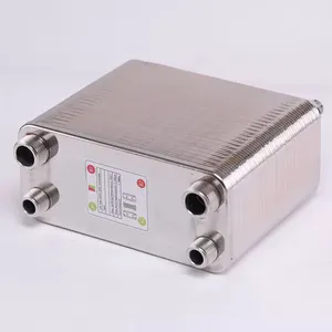 不锈钢3/4 Npt热交换器钎焊不锈钢板式热交换器池热交换器
