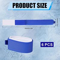 Sangles de poteau de ski robustes crochet/boucle réutilisables attaches durables multi-sport pour le ski randonnée hiver auto-adhésif écologique
