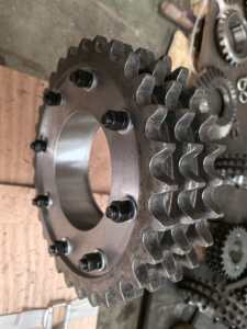 Pignon de <span class=keywords><strong>moto</strong></span> forgé sur mesure pour usine, roue dentée, pignon segmenté pour four rotatif - Product Image 1