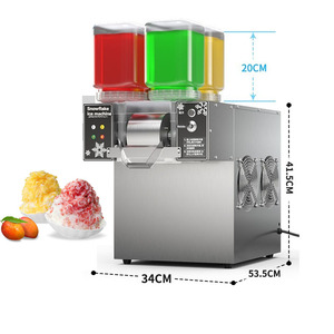Thương mại làm mát không khí tuyết Ice Maker Máy Cạo Râu Hàn Quốc Bingsu máy bốn Thùng đầy màu sắc bông tuyết Ice cạo Maker - Product Image 1