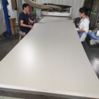 Plaque de marbre personnalisée avec revêtement UV, moderne, imperméable et ignifuge pour la décoration murale des hôpitaux, bureaux, écoles et hôtels