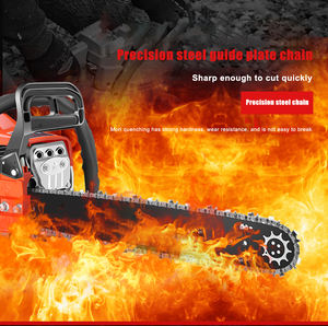 Sierra de cadena de 18 pulgadas con mango <span class=keywords><strong>superior</strong></span> para cortar madera de árbol, motosierra de gasolina pequeña de 58cc de alta calidad con barra guía 325 063 y cadena de sierra - Product Image 5