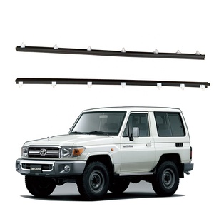 Juego de 4 burletes para ventanas de <span class=keywords><strong>Toyota</strong></span> Land Cruiser Serie 70 1990-2006 FJ70 FJ75 HZJ75 HZJ78 HZJ79, moldura de ventana, tira de sellado - Product Image 1