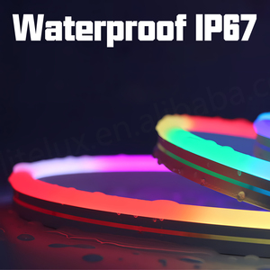 Tira de Luces LED de Neón Flexible de 16.4 Pies con Sincronización Musical, Tira de Luces LED de 5 Metros para Decoración de Paredes de Dormitorios, Salas de Estar y Salas de Juegos, Luz de Neón RGBIC - Product Image 5