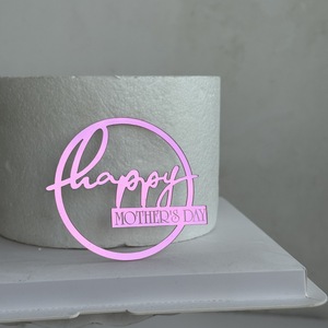Decoración <span class=keywords><strong>para</strong></span> Pastel del Día <span class=keywords><strong>de</strong></span> la Madre, Insertos <span class=keywords><strong>de</strong></span> Acrílico Modernos y Ecológicos en Forma <span class=keywords><strong>de</strong></span> Círculo <span class=keywords><strong>para</strong></span> <span class=keywords><strong>Cumpleaños</strong></span> y Día <span class=keywords><strong>de</strong></span> la Madre - Product Image 3
