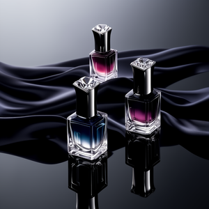 Maßgefertigte 10ml 12ml Umweltfreundliche Flache Glasflasche für Ätherische Öle, Leere Designer-Flasche mit UV-Gel-Druckoption, Keystone Kunststoff/Aluminium - Product Image 1