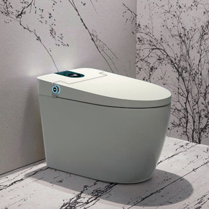 Asiento de Inodoro Inteligente Vogo con Control Remoto, Bidé de Acero Inoxidable, Acabado Negro Brillante Cuadrado para Baños Públicos - Certificado SAA - Product Image 1