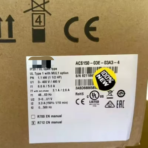 محول تردد جديد Acs150 03e 03a 3 4 أصلي جاهز للتسليم، وحدة تحكم منطقية قابلة للبرمجة مخصصة للأتمتة الصناعية - Product Image 1