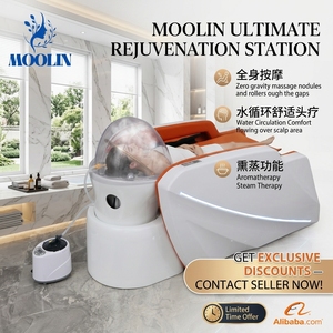 Fauteuil de lavage multifonctionnel japonais MOOLIN avec appui-tête confortable pour salon de coiffure – <span class=keywords><strong>Prix</strong></span> usine - Product Image 2
