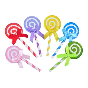 Bestseller Baby Shower Party Dekorationen Lollipop Party Candy land Party liefert Papier Cake Topper