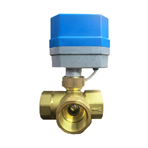 Katup bola bermotor kuningan, 220V 24V <span class=keywords><strong>3</strong></span>-Wire <span class=keywords><strong>2</strong></span> kontrol aktuator katup listrik OEM untuk Media Air - Product Image 4