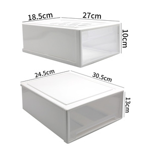 Znst022 ngăn kéo phong cách trong suốt Stackable hộp giày Hộp nhựa lưu trữ, được sử dụng để lưu trữ giày dép, quần áo, và đồ chơi - Product Image 2