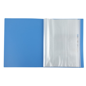 Comix Clear Book A4 20 Page <b>Folder</b> Office Organizer <b>Plastic</b> Document Holder Blue - Product Image 2