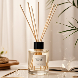 Empty 100ml 150ml 200ml Custom Logo Home Decoration Natural Liquid Aroma Aromatherapy <strong>Reed</strong> <strong>Diffuser</strong> Fragrance Glass <strong>Bottles</strong> - Product Image 4