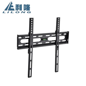 Supporto a Parete per <span class=keywords><strong>TV</strong></span> Fisso VESA 400x400 in Acciaio, Capacità di Carico Elevata, per <span class=keywords><strong>TV</strong></span> a Schermo Piatto da 26-55 Pollici, Nero, Conforme RoHS - Product Image 1