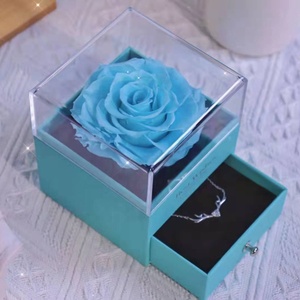 Nuovo regalo di san valentino ti amo collana 100 lingue incantato vera rosa conservata con Set regalo collana - Product Image 3