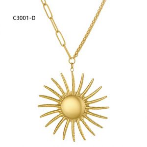 Collar con colgante de moda Amy Amy, aleación chapada en plata con forma de estrella, perla de imitación, joyería diaria para mujer C3001 - Product Image 2