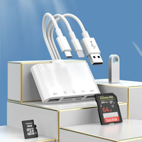 Lecteur de carte SD externe 3-en-1 USB Type-C avec charge USB PD, en ABS, pour appareils mobiles – Approvisionnement direct usine