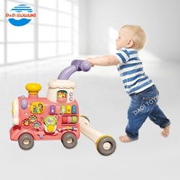 Scooter multifonctionnel 3 en 1 pour bébé, train, poussette, trotteur, voiture à roulettes, marcheur d'apprentissage en plastique pour bébé