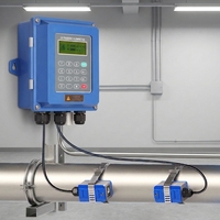 Medidor de Flujo Ultrasónico de Montaje en Pared con Abrazadera DN15-DN6000, Doble Alimentación con Sondas TS2, TM1, TL1