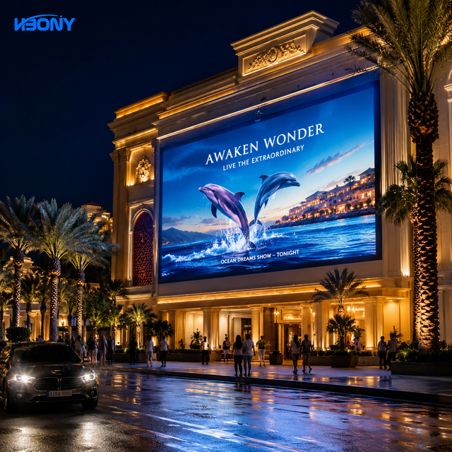 High Brightness P5 P8 P10 Outdoor Fixed LED Screen Building Facade Wall-Mounted Advertising Billboard Digital 4K Resolution