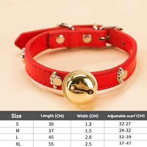 Factory Cheap Colorful PU Cute Small Personalized Cat <strong>Collar</strong> <strong>Dog</strong> <strong>Collar</strong> with <strong>Bell</strong> - Product Image 2