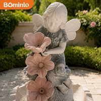 Fontaine murale décorative surdimensionnée personnalisée, sculptée à la main, style européen classique, décoration de jardin extérieur