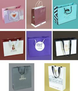 Nhà Máy Bán buôn tinh tế xách tay quần áo mua sắm túi giấy với logo tùy chỉnh cho quà tặng - Product Image 6