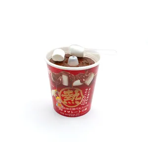免费样品棉花糖火锅巧克力奶油棉花糖即食纸杯自热火锅