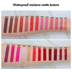 High Quality Yarlady Private Label Moisturizing 24H Long Lasting Waterproof Matte <strong>Organic</strong> Cream Satin Vegan Liquid <strong>Lipstick</strong> - Product Image 6