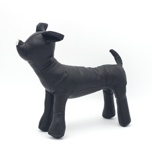 Hoge Kwaliteit Pu Lederen Hond Mannequins 3 Maat Staande Positie Hondenmodellen Speelgoed Dierenwinkel Etalagepop