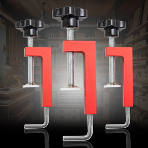 TEBAK W-17 Hochleistungs-Universal zaun clip Holz bearbeitung Feste Klemme Aluminium legierung Einstellbare G-Klemme Zimmerei befestigung - Product Image 4