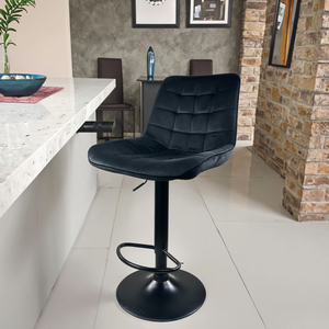 <strong>Bar</strong> Stool <strong>Height</strong> Adjustable Velvet Fabric Swivel Barstool <strong>Bar</strong> Chairs <strong>Breakfast</strong> Dining Stools With Backrest and Armrest for <strong>Bar</strong> - Product Image 4