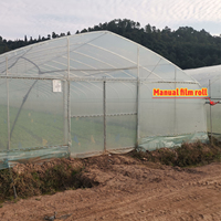 Serre Tunnel en Film Plastique de 8x30 Mètres, Commerciale Agricole, pour Tomates, Roses et Laitues, En Stock