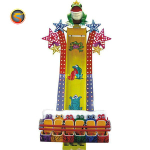 遊園地子供用ゲーム機カエルホッパーライドミニエアドロップフロッグジャンピングライド - Product Image 6