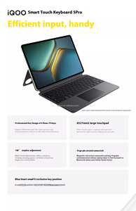 Tablette <span class=keywords><strong>PC</strong></span> AI VIVO IQOO Pad 5 Pro 2025 avec écran <span class=keywords><strong>13</strong></span> <span class=keywords><strong>pouces</strong></span> 3.1K 144Hz, processeur Dimensity 9400+, Android 15, batterie 12050mAh, charge 66W, OTA - Product Image 6