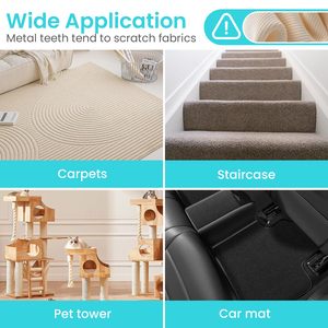 Huisdierharen verwijderaar set 3-in-1 met lange steel, tapijtrekker voor bank, auto, tapijt, verzorgingstool, pluizenverwijderaar - Product Image 5