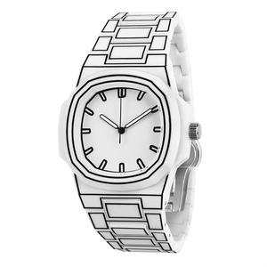 Hình Vuông Không Thấm Nước Thể Thao Phong Cách Thương Hiệu Tùy Chỉnh Tên Người Đàn Ông Có Thể Tái Chế Tất Cả Các Nhựa Phác Thảo Đồng Hồ Relojes Hombre - Product Image 3