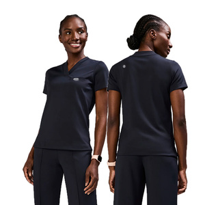 XINYANGYI <span class=keywords><strong>Blouse</strong></span> d'infirmière pour femme, taille XL, avec logo personnalisé brodé, respirante, en tissu polyester/coton tissé, pour hôpital et usage médical - Product Image 3