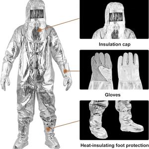 Ropa de Seguridad Resistente al Fuego y al Calor de 1000 Grados, Overoles Anti-Radiación Térmica con Lámina de Aluminio Compuesto - Product Image 3