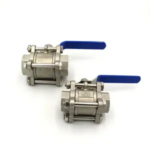 Factory Direct Supply 3pc Stainless Steel CF8M Ball Valve With THREADED NPT/ BSP /G Female