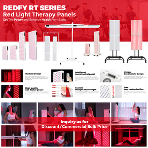 Led Bảng điều chỉnh ánh sáng đỏ trị liệu bảng điều chỉnh đường cong 4 phổ 630nm 660nm 810nm 850nm bước sóng ánh sáng đỏ trị liệu bảng điều chỉnh với xung - Product Image 5