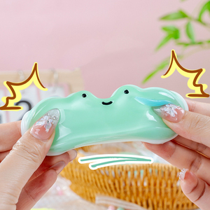NUEVO Juguete Antiestrés Kawaii con Cabeza de Rana Transparente, Textura de Gelatina Elástica, Alivio de la Ansiedad, Silencioso, para Adolescentes y Adultos, de Bolsillo - Product Image 2