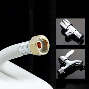 KS Water Supply Hose 1/2 in PVC Flexible 100 psi for <b>Washer</b> Ice Maker Plumbing Connection - Product Image 4