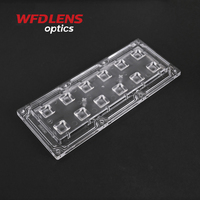 Lentille optique personnalisée pour module LED d'usine, lentille LED 3030/3535, lentille optique de haute qualité pour éclairage public à LED 25 degrés