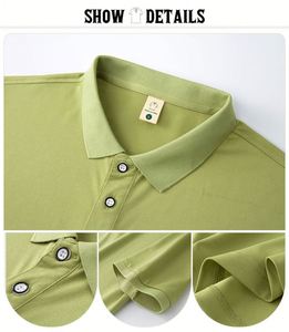 Polo Personalizado al por Mayor, Moda Verano, Casual para Hombre, 100% Poliéster, Estilo Deportivo Simple, Estampado, Color Sólido, para Golf - Product Image 3