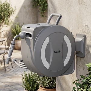 Avvolgitubo automatico retrattile <span class=keywords><strong>tubo</strong></span> avvolgitubo <span class=keywords><strong>acqua</strong></span> <span class=keywords><strong>tubo</strong></span> 100 Ft alta qualità idropulitrice retrattile <span class=keywords><strong>acqua</strong></span> da giardino - Product Image 1